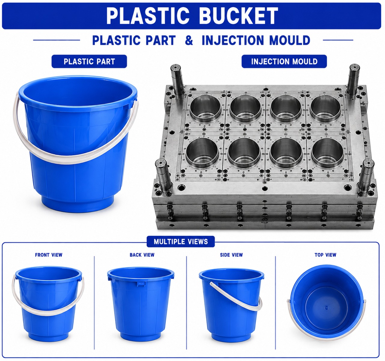 Plastic Bucket Mould and Moulding Service